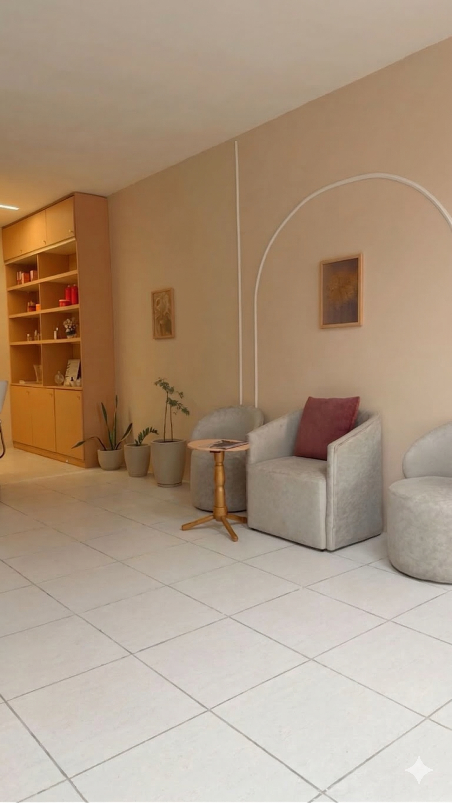 Interior luxuoso do Studio Andressa Rivas